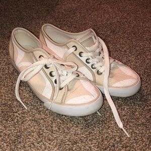Vintage Coach Canvas Sneakers, White 👟